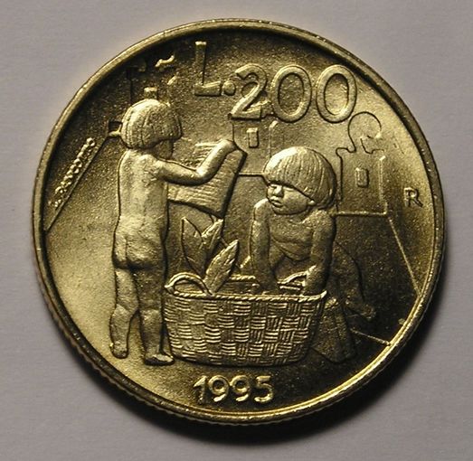 Сан-Марино, 200 Лир 1995