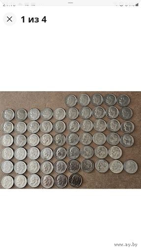 Дайм 10 центов США  1965-2025 МД Денвер