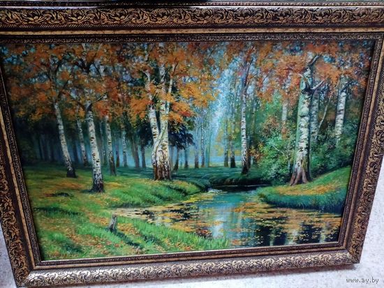Левшинский "Лесной пейзаж", х.м. 40х60см. 2022г.