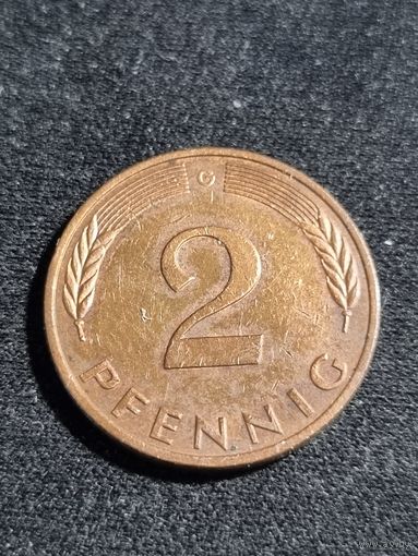 Германия 2 пфеннига 1983 G
