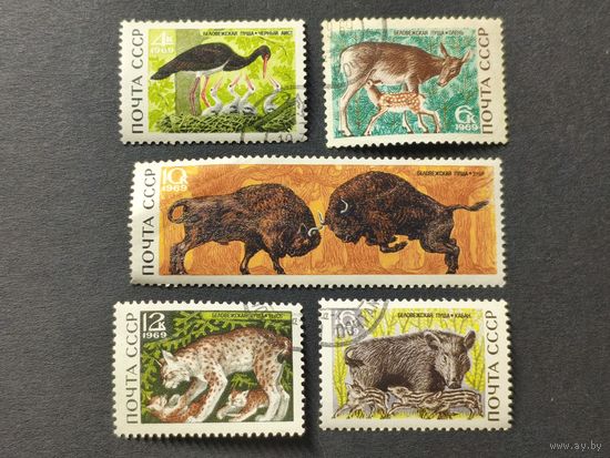 1969 СССР. Природный заповедник "Беловежская пуща". Полная серия