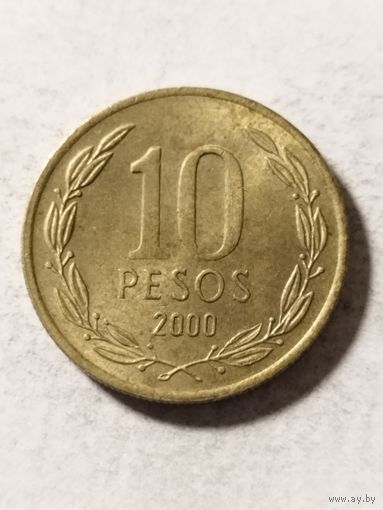 Чили 10 песо 2000