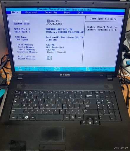 Ноутбук Samsung R719. Можно по частям. 13069