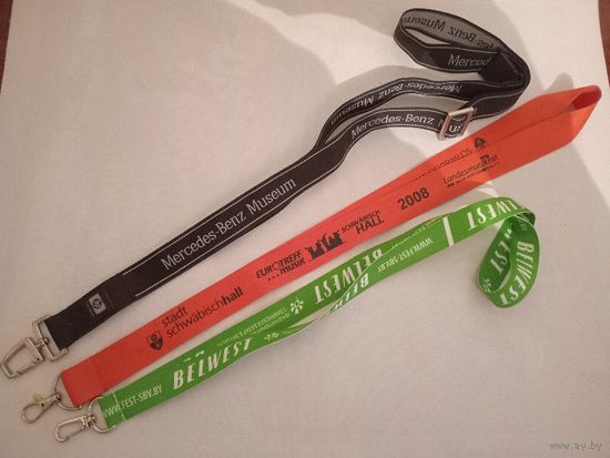 (Лот-3шт)  Ланьярд, шнур с карабином