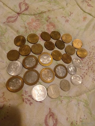 Большой лот  интересных монет России