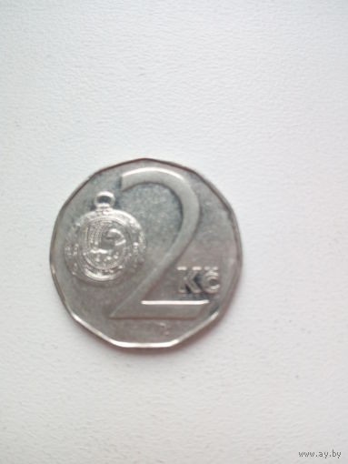 2 кроны 1995г. Чехия