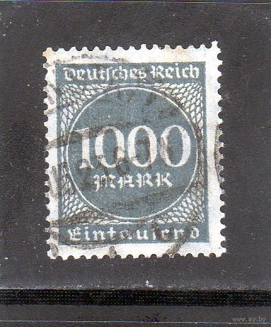 Немецкий рейх. Ми-273. Цифра 1000 в кругу. Инфляционные серии.1923.