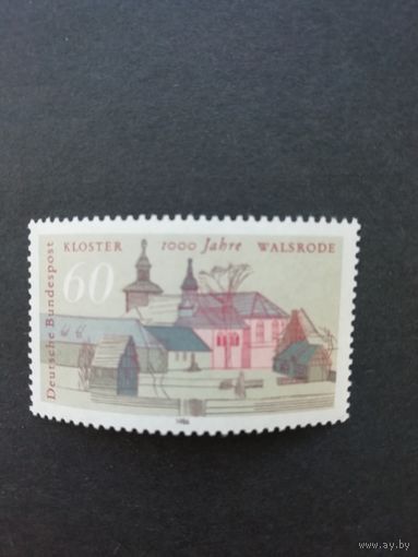 ФРГ 1986 Марка "1000 лет городу Вальсроде" (чистая**) Mi.1280 каталог 1.60 евро