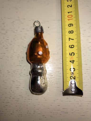 Ёлочная игрушка 50х годов "гриб"