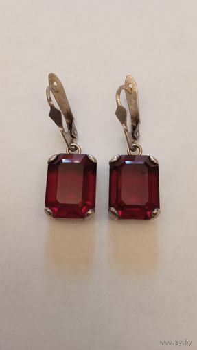 Серьги серебро 925 Агат