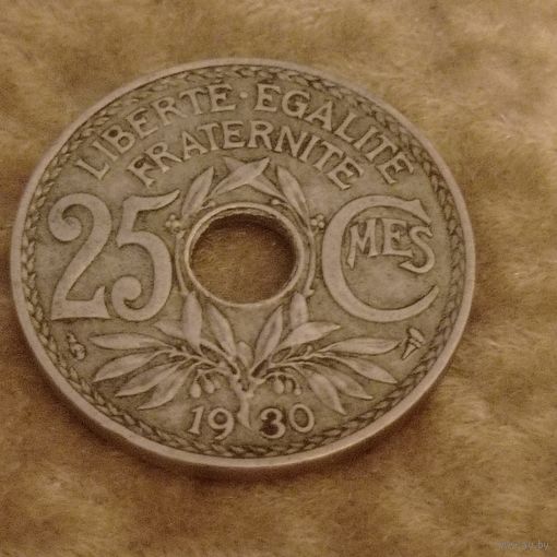 25 сантимов 1930 года