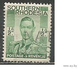 Южная Родезия. Король Георг VI. 1937г. Mi#42.