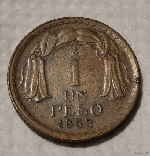Чили 1 песо, 1953 (1-10-146)