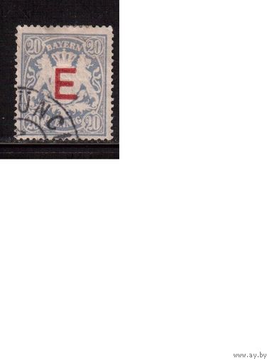 Германия(Бавария)-1908,(Мих.4) гаш.  ,Служебн.,