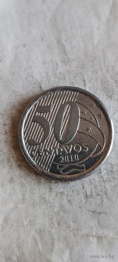 Бразилия 50 сентавос 2010