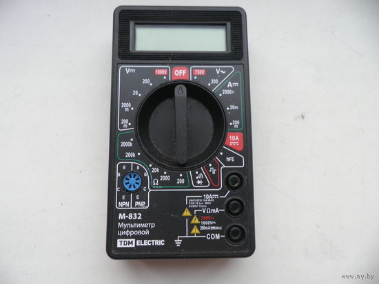 Мультиметр цифровой M-832 TDM ELECTRIC.С рубля.