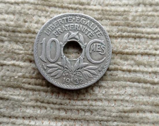 Werty71 Франция 10 сантимов 1932