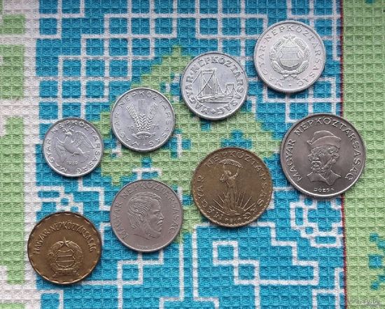 Коммунистическая Венгрия 10, 20, 50 филлеров; 1, 2, 5, 10, 20 форинтов, UNC