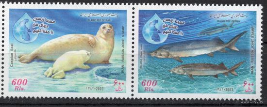 Иран 2003. Фауна Каспийского моря. Совместный выпуск Россия-Иран 2 марки (2925)