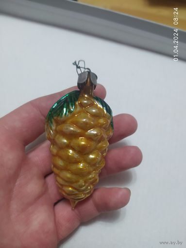 Ёлочная игрушка шишка пара
