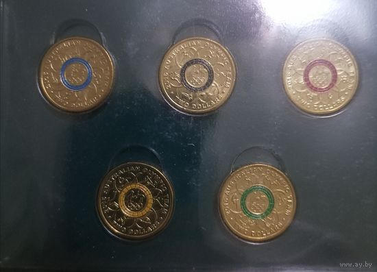 Набор монет в 2 доллара Олимпиада в Рио де Жанейро 2016 г.