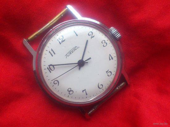 Часы РАКЕТА 2609 БАЛТИКА на 21 камень из СССР 1970-х, НЕЧАСТЫЕ, в ДОСТОЙНОМ СОСТОЯНИИ, на ШИРОКИЙ РЕМЕНЬ