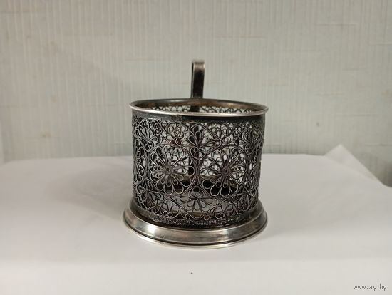 Подстаканник "Скань" 2.Мельхиор,СССР.