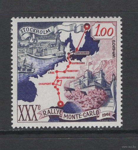 Авто Монако 1961** Ралли из Стокгольма в Монте-Карло