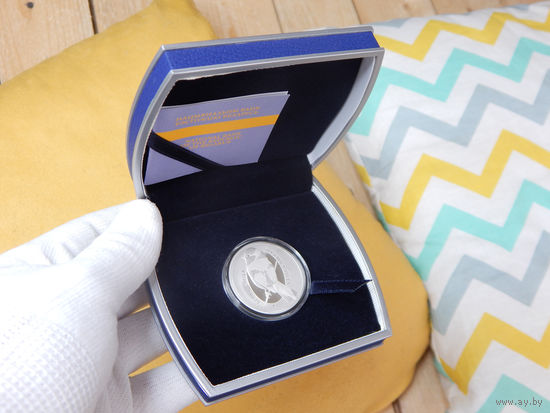 Тираж 750!!! "Белая синица" серии "Птица года", 10 рублей, 2022 год