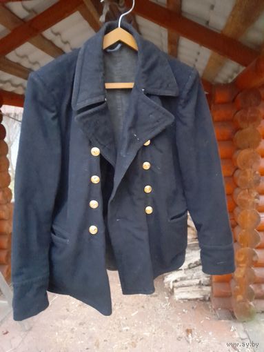 Китель Бушлат ВМФ СССР, на реконструкцию РККА. В хорошем состоянии.