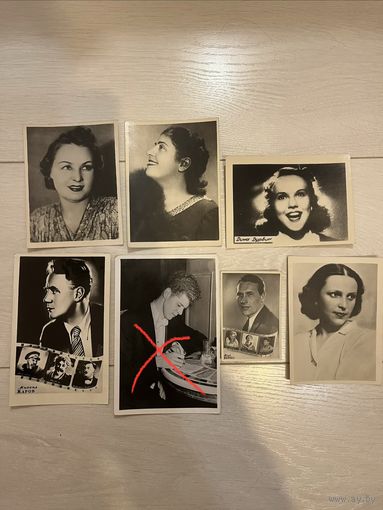 Фотооткрытки актеры, актрисы, артисты