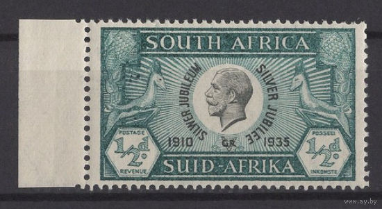 1935 Южная Африка ** Коронация Юбилей George V, марка с левым полем