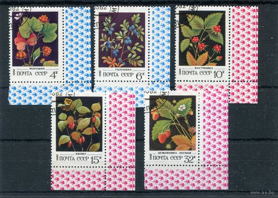 СССР 1982.. Флора. Дикорастущие ягоды