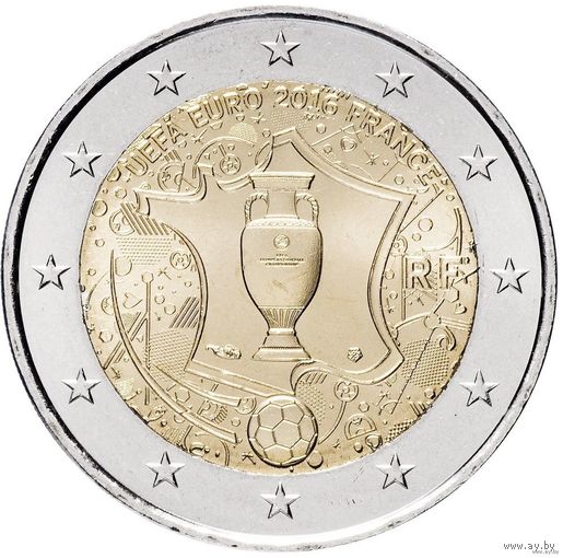 2 евро 2016 Франция Чемпионат Европы по футболу UNC из ролла