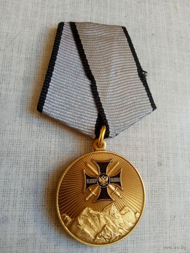 Медаль. За службу на Северном Кавказе. (2 разновидность).