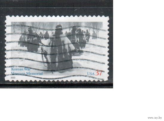 США-2003 (Мих.3771) ,  гаш. , Война в Корее (одиночка),
