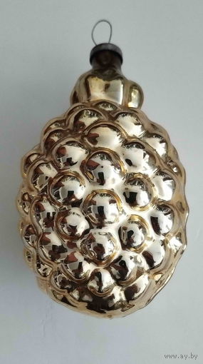 Елочная игрушка СССР. Ананас большой 10,5 см