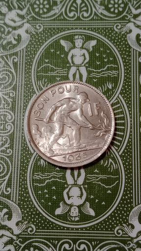 Люксембург 1 франк 1935