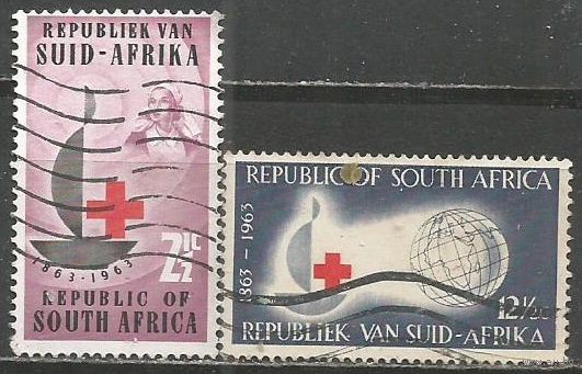 Южная Африка(Республика). 100 лет Международному Красному Кресту. 1963г. Mi#314-15. Серия.