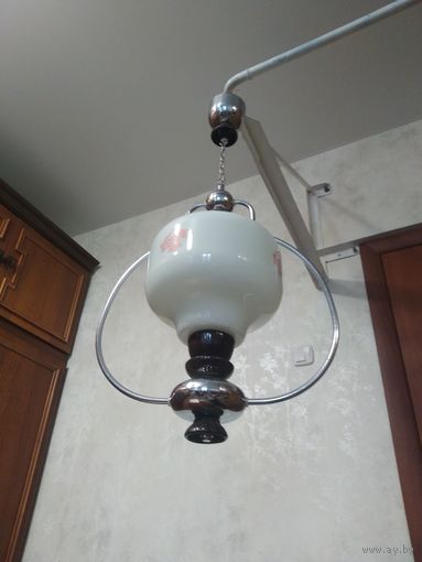 Винтажный подвесной светильник керосинка керамика СССР