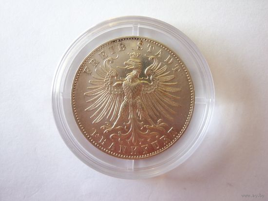 Франкфурт. Талер "Немецкий стрелковый фестиваль" . 1862 г. Оригинал.