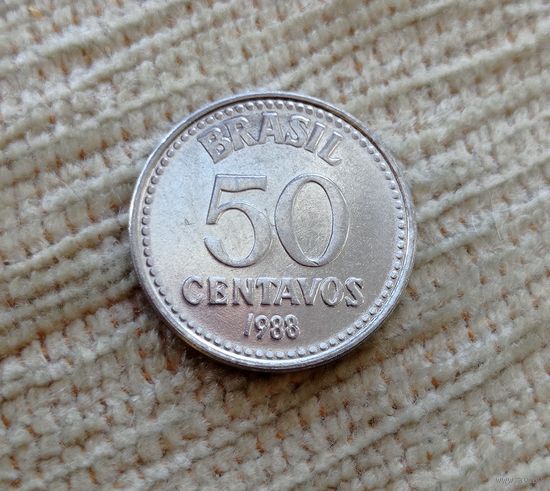 Werty71 Бразилия 50 сентаво 1988