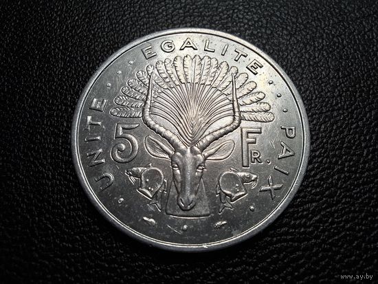 Джибути 5 франков 1991