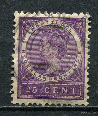 Нидерландская Индия - 1902/0906 - Королева Вильгельмина 25С - [Mi.50] - 1 марка. Гашеная.  (Лот 37GR)-T41P34