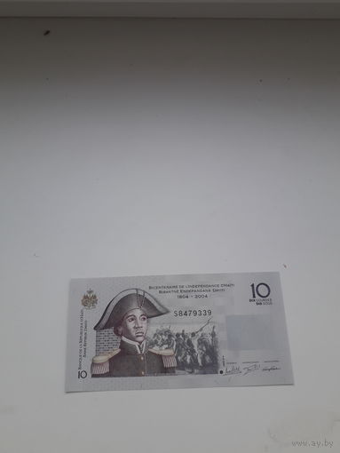 ГАИТИ 10 гурдов 2016 год