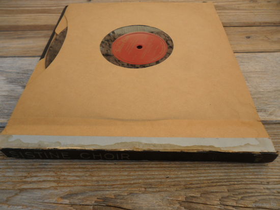 4 пластинки патефонные (10") в альбоме - Capella Sistina (dir. Lorenzo Perosi) - Orlando Di Lasso, Gruber, Nanino, Palestrina, Asola, Viadana - Sunset Records, USA