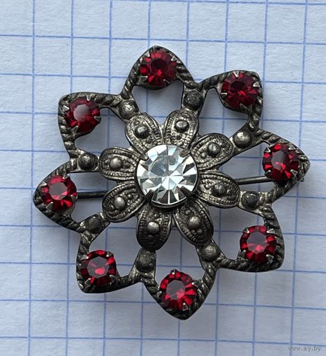 Брошь. Мельхиор. Клеймо.