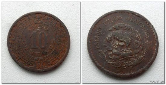 10 сентаво Мексика 1936 года - из коллекции