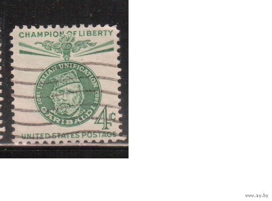 США-1960, (Мих.798) , гаш. , Личности, Гарибальди