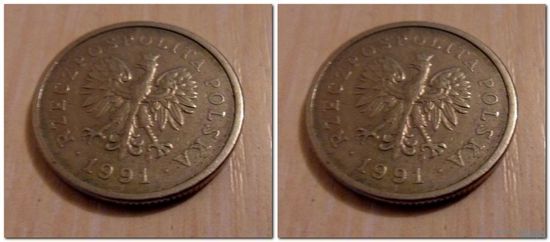 1 злотый Польша 1991 года
